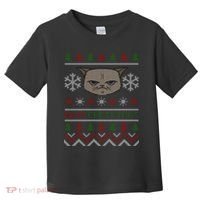 MEH! Christmas Cat Ugly Sweater Toddler T-Shirt thumb 0