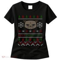 MEH! Christmas Cat Ugly Sweater Women's T-Shirt thumb 0
