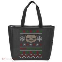 MEH! Christmas Cat Ugly Sweater Tote Bag thumb 0