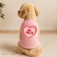 Meh You'll Do Funny Anti Valentine Doggie Tank thumb 2