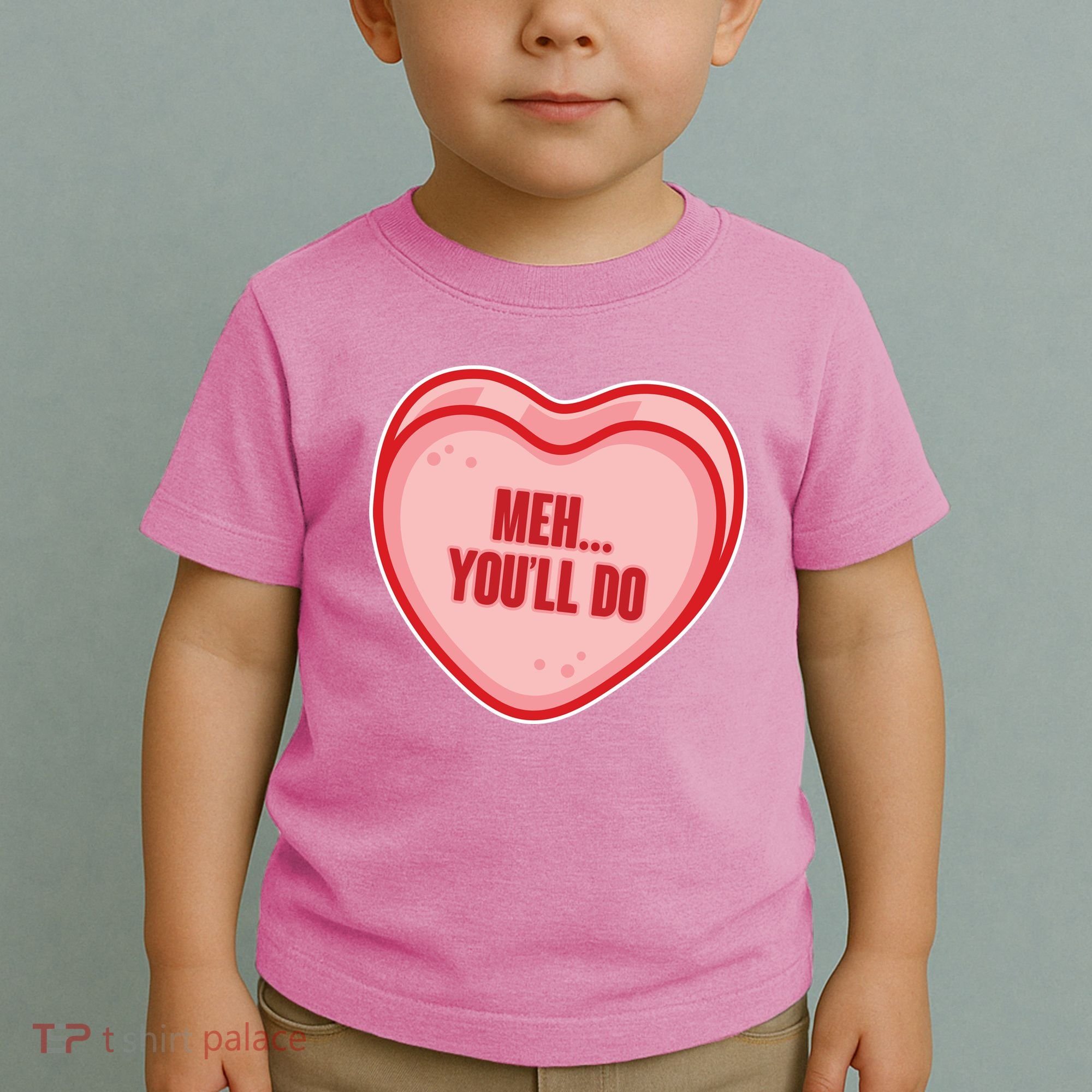 Meh You'll Do Funny Anti Valentine Toddler T-Shirt