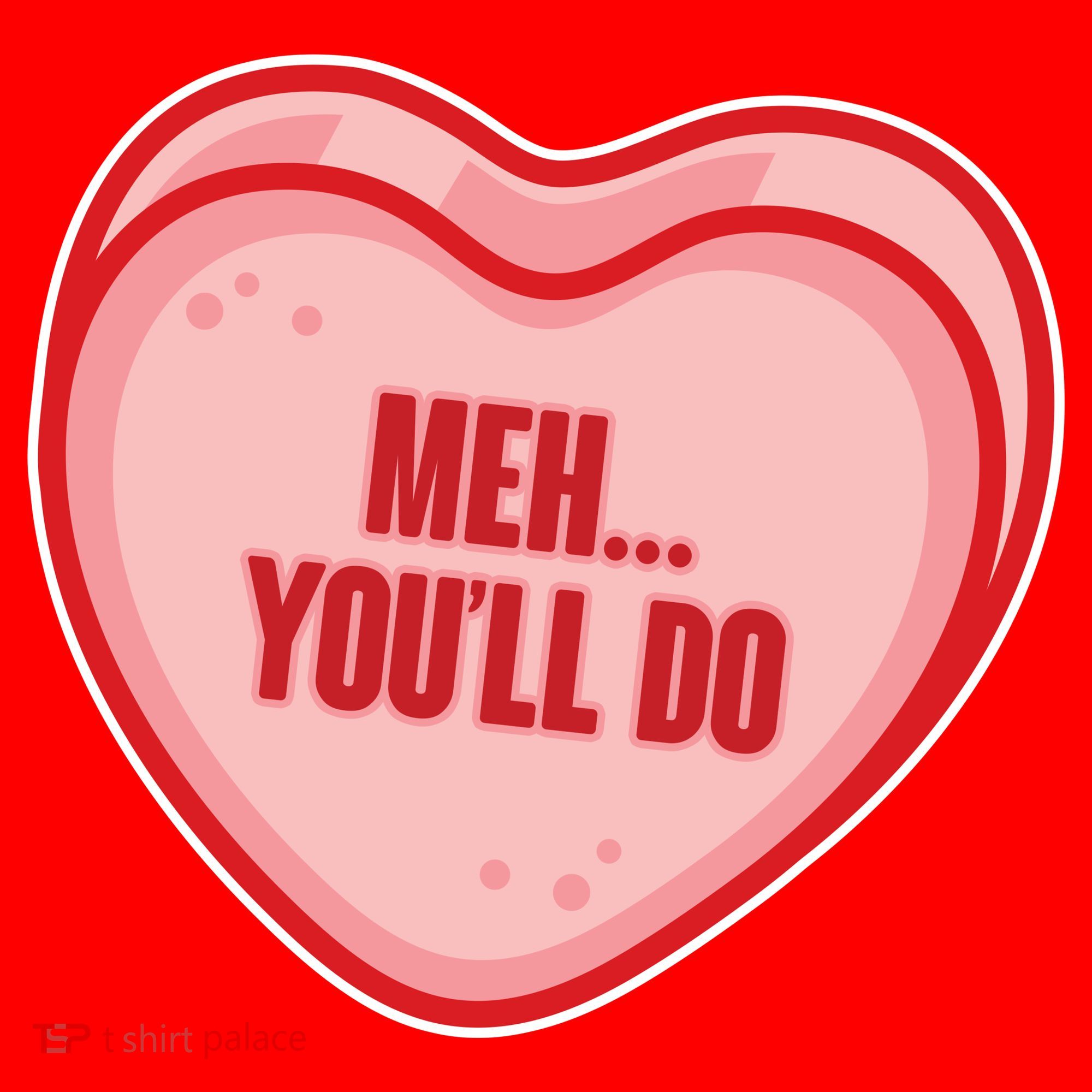 Meh You'll Do Funny Anti Valentine Santa Hat