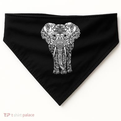 Mandala Elephant Hastin Gaja Pattern Yoga Great Gift USA-Made Doggie Bandana