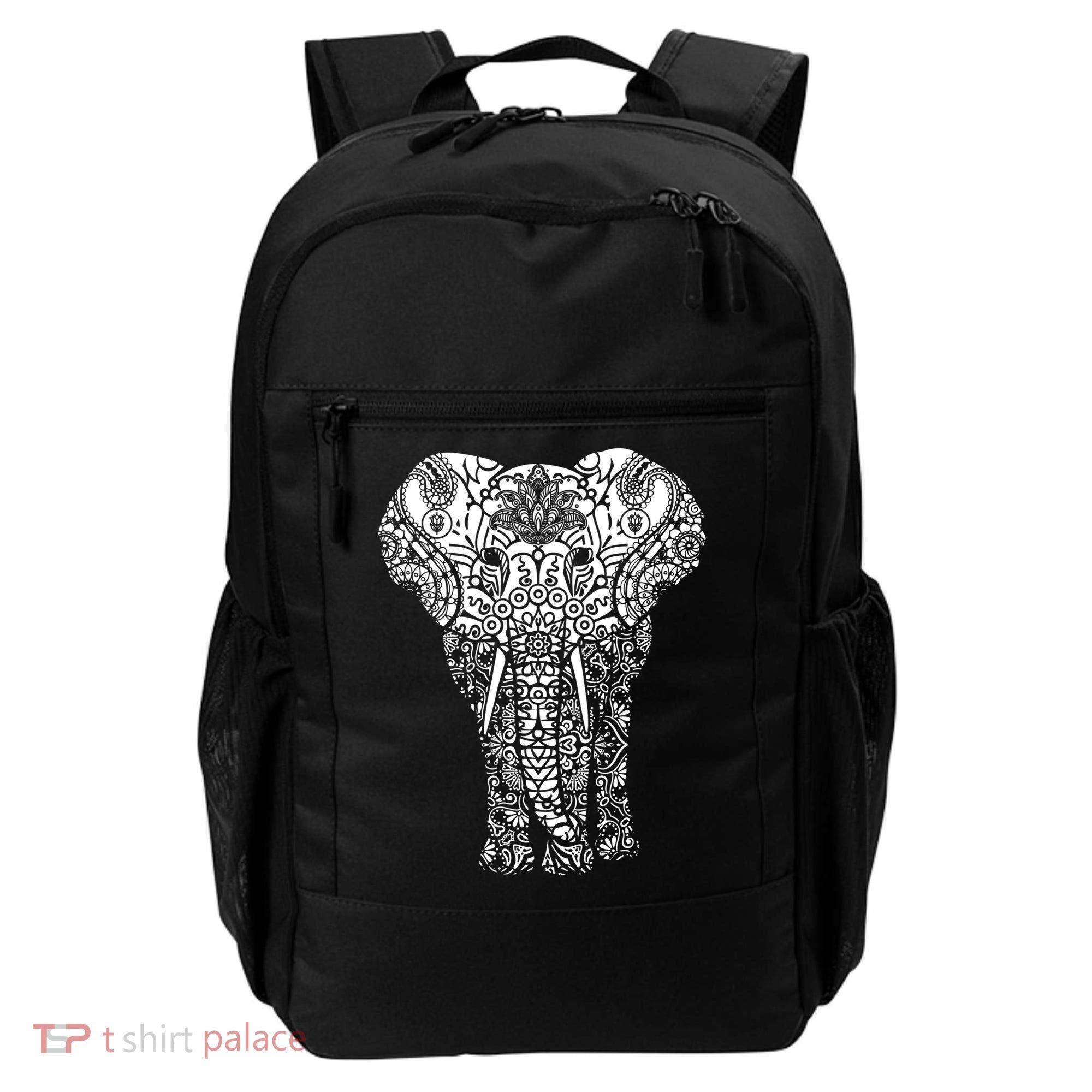 Mandala Elephant Hastin Gaja Pattern Yoga Great Gift Backpack
