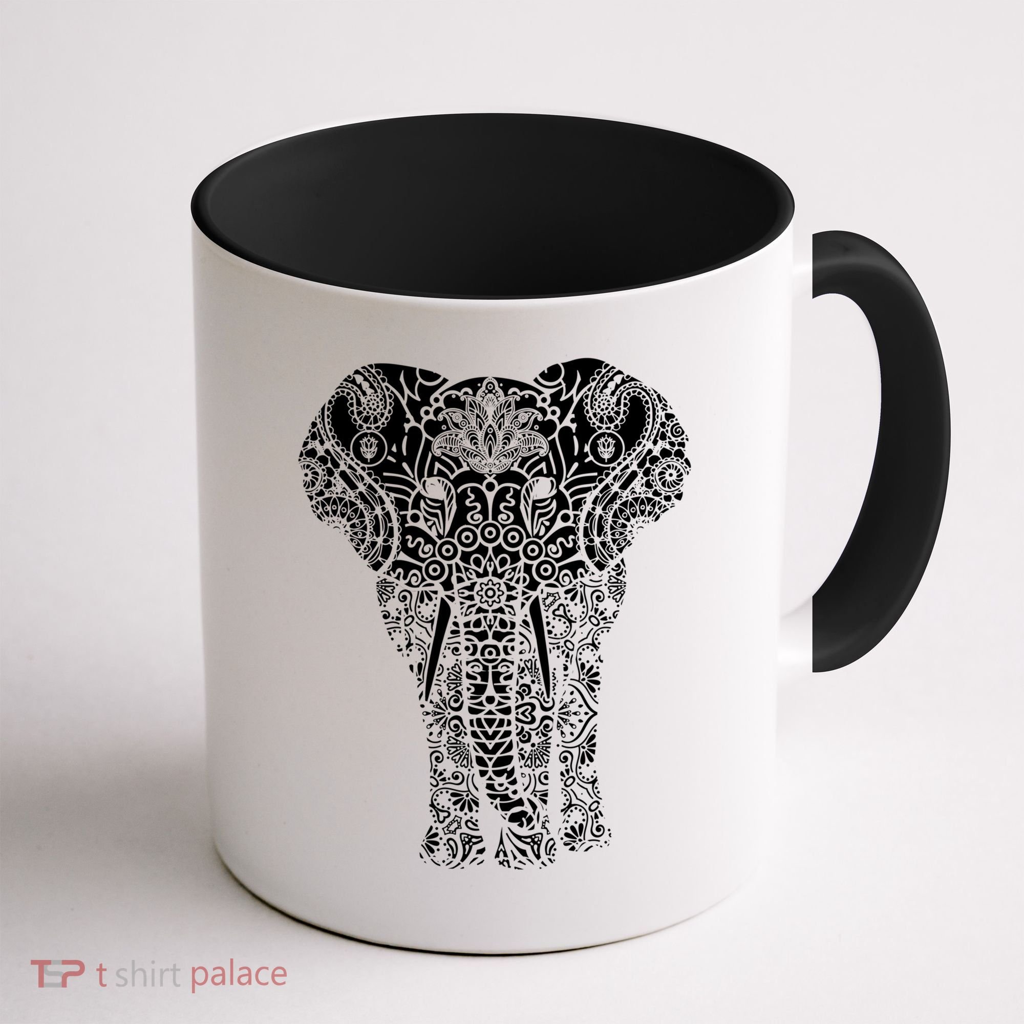 Mandala Elephant Hastin Gaja Pattern Yoga Great Gift Coffee Mug