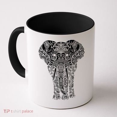 Mandala Elephant Hastin Gaja Pattern Yoga Great Gift Coffee Mug