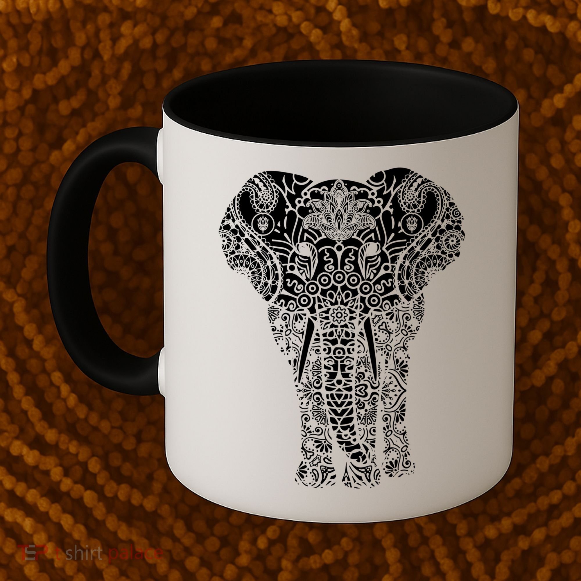 Mandala Elephant Hastin Gaja Pattern Yoga Great Gift Coffee Mug