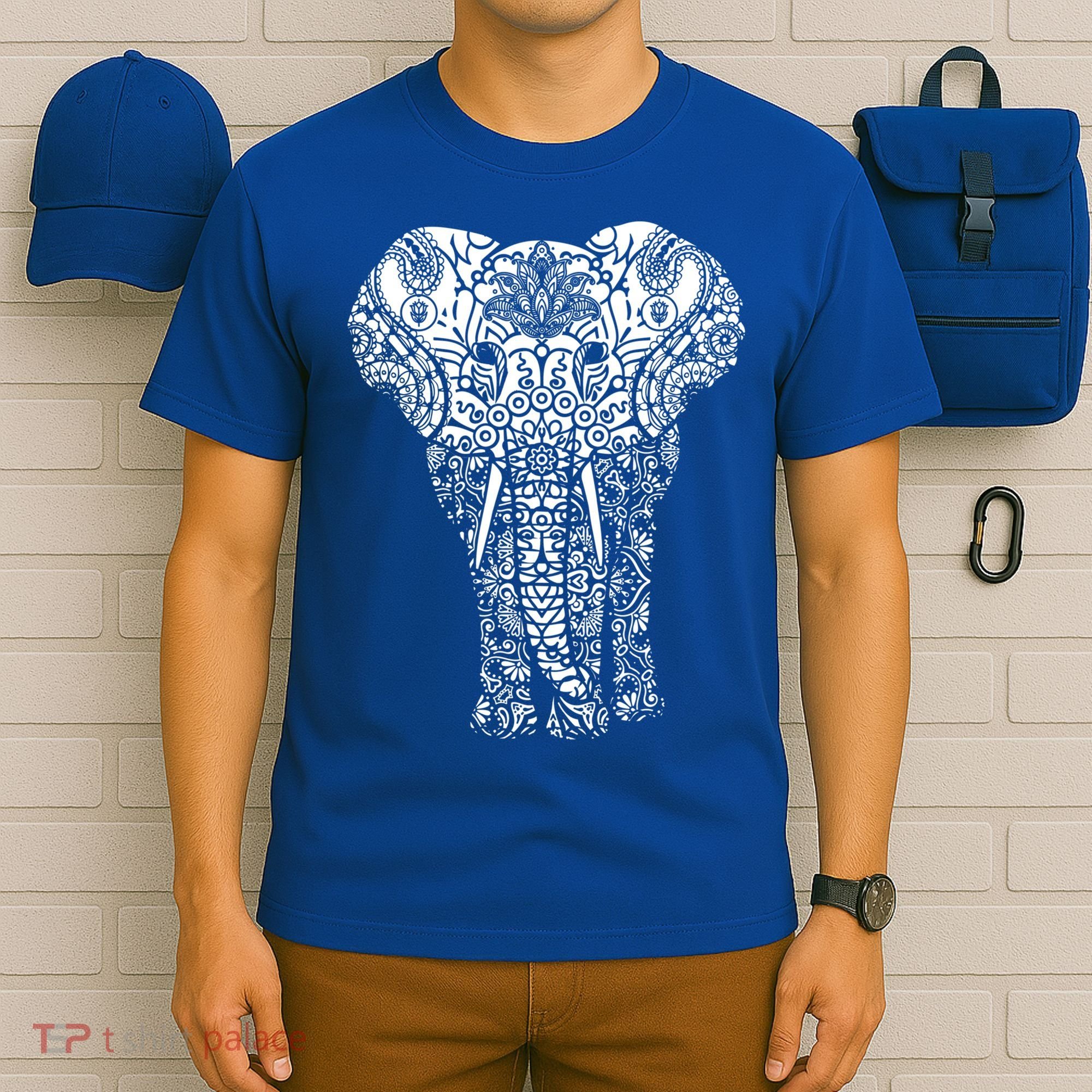 Mandala Elephant Hastin Gaja Pattern Yoga Great Gift T-Shirt