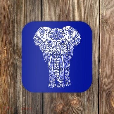 Mandala Elephant Hastin Gaja Pattern Yoga Great Gift Coaster