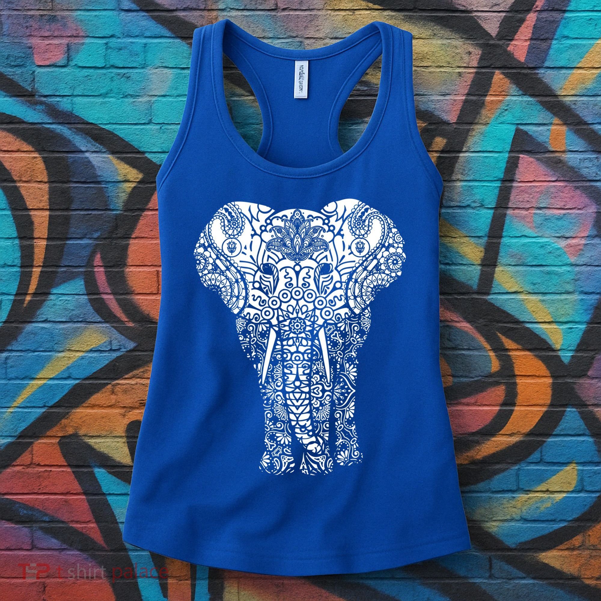 Mandala Elephant Hastin Gaja Pattern Yoga Great Gift Women's Tank Top
