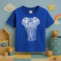 Mandala Elephant Hastin Gaja Pattern Yoga Great Gift Toddler T-Shirt thumb 3