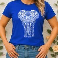 Mandala Elephant Hastin Gaja Pattern Yoga Great Gift Women's T-Shirt thumb 2