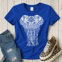 Mandala Elephant Hastin Gaja Pattern Yoga Great Gift Women's T-Shirt thumb 3