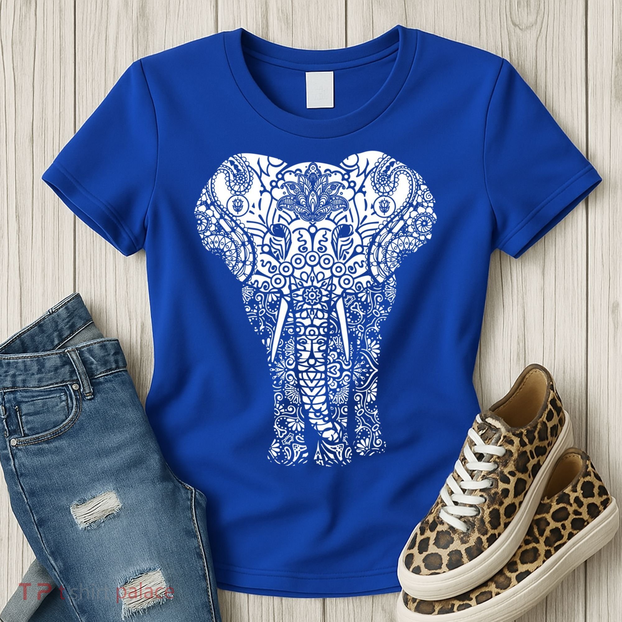Mandala Elephant Hastin Gaja Pattern Yoga Great Gift Women's T-Shirt