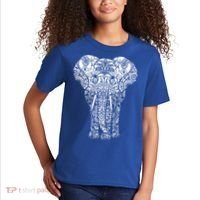 Mandala Elephant Hastin Gaja Pattern Yoga Great Gift Kids T-Shirt thumb 2