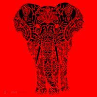 Mandala Elephant Hastin Gaja Pattern Yoga Great Gift Santa Hat thumb 1