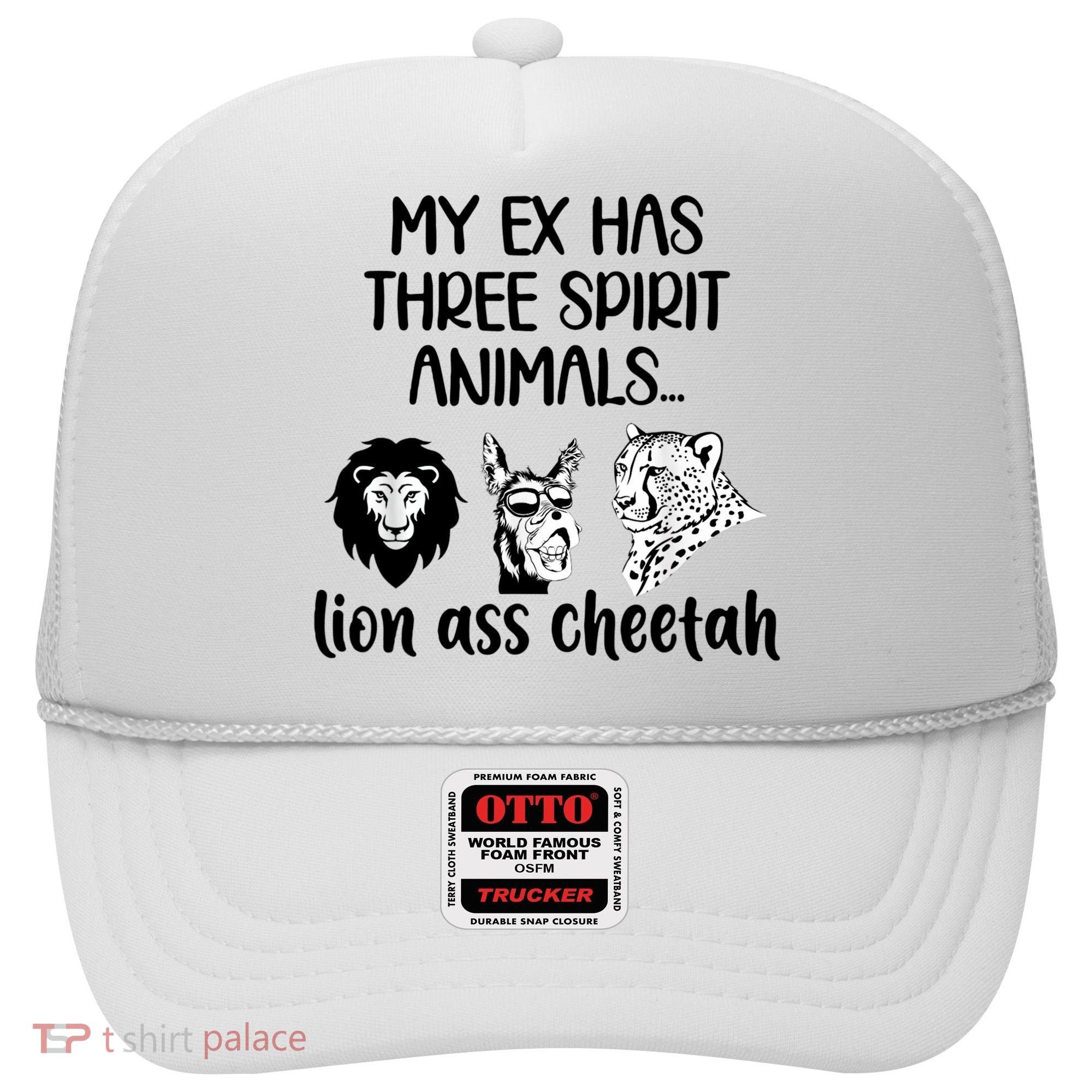 My Ex Has Three Spirit Animals Lion Ass Cheetah Funny Hat