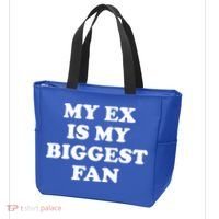 My Ex Is My Biggest Fan Shirts Funny Sayings Tote Bag thumb 3