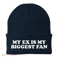 My Ex Is My Biggest Fan Shirts Funny Sayings Beanie thumb 0