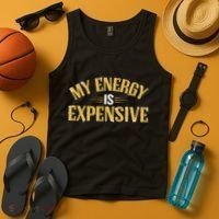 My Energy Is Expensive Funny Motivational Tank Top thumb 4