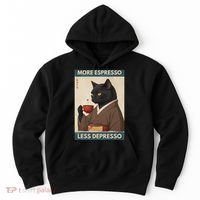 More Espresso Less Depresso Kimono Cat Japanese Art Hoodie thumb 0