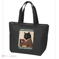 More Espresso Less Depresso Kimono Cat Japanese Art Tote Bag thumb 3