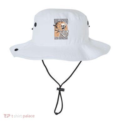 More Espresso Less Depresso Coffee Drink Skeleton Halloween Bucket Hat
