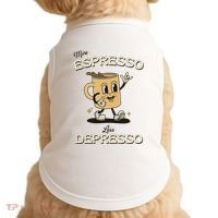 More Espresso Less Depresso Coffee Lover Doggie Tank thumb 0