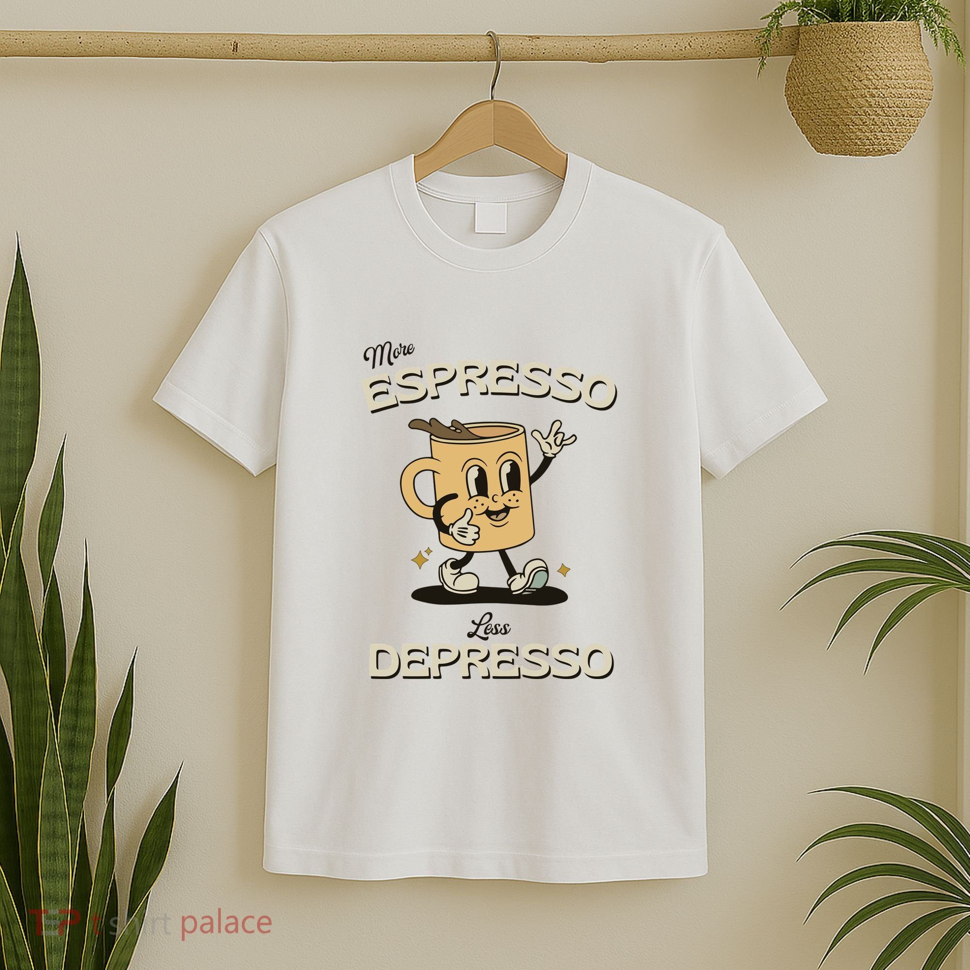 More Espresso Less Depresso Coffee Lover T-Shirt