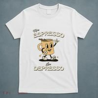 More Espresso Less Depresso Coffee Lover T-Shirt thumb 5