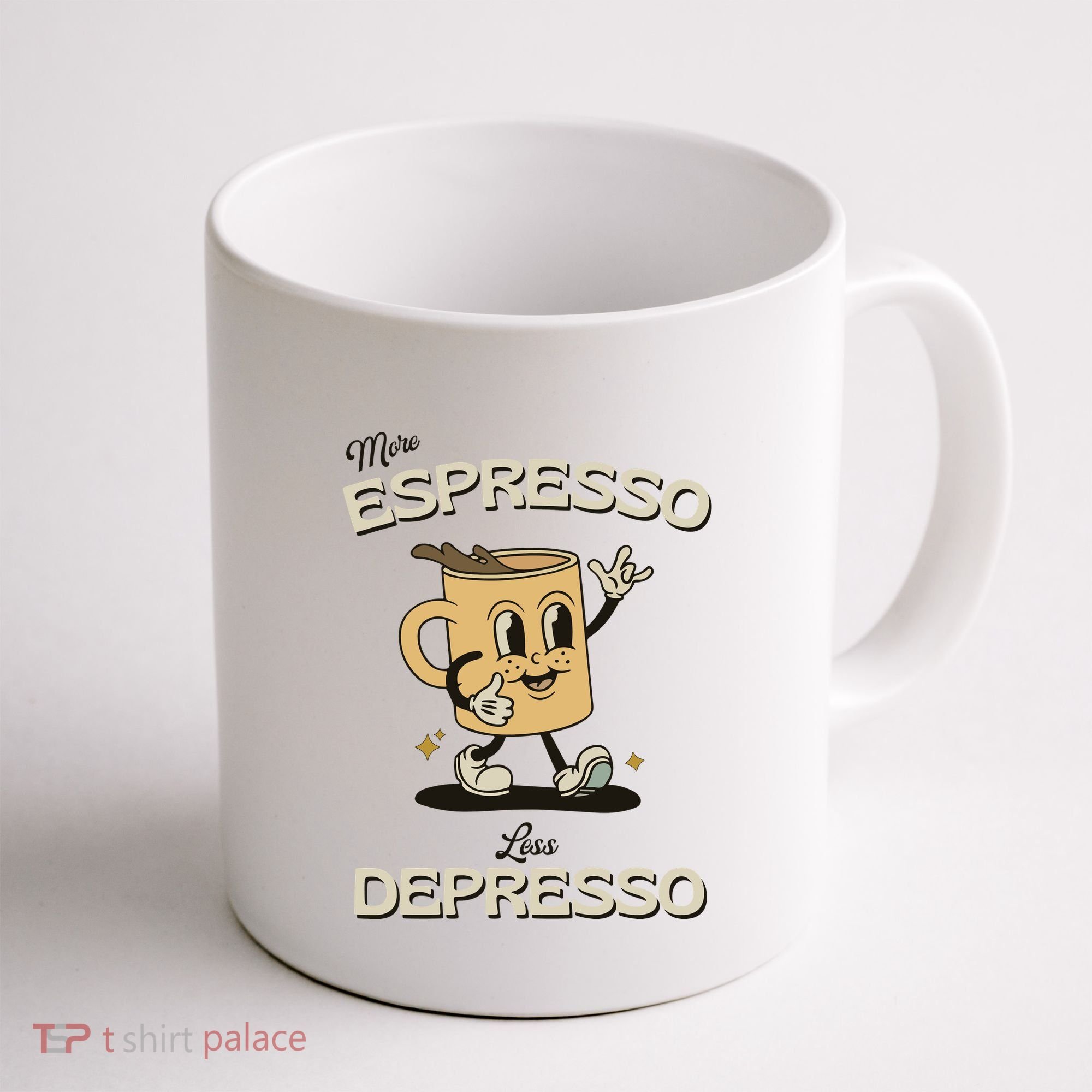 More Espresso Less Depresso Coffee Lover Coffee Mug