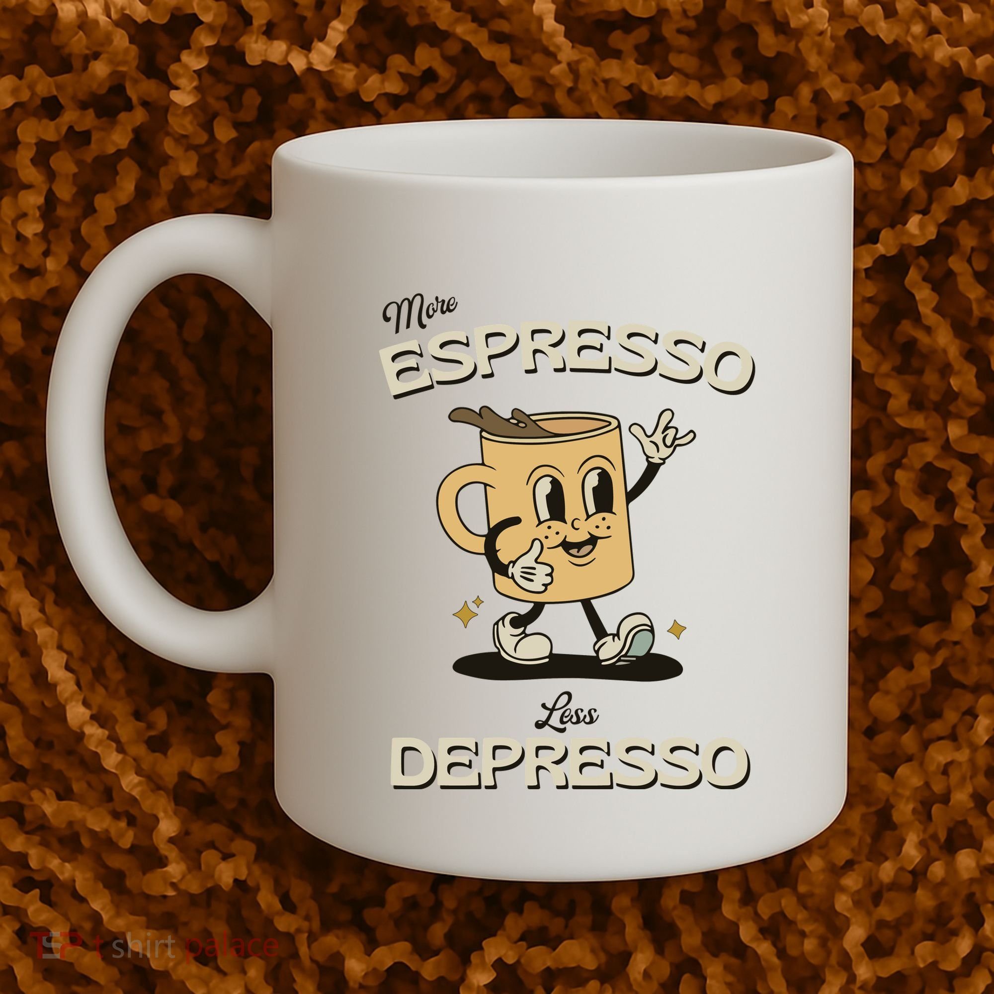 More Espresso Less Depresso Coffee Lover Coffee Mug