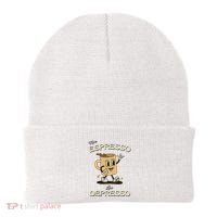 More Espresso Less Depresso Coffee Lover Beanie thumb 0