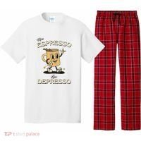 More Espresso Less Depresso Coffee Lover Pajama Set thumb 0