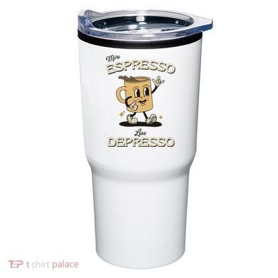 More Espresso Less Depresso Coffee Lover Tumbler