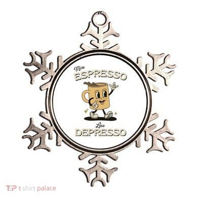 More Espresso Less Depresso Coffee Lover Ornament