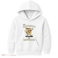 More Espresso Less Depresso Coffee Lover Kids Hoodie thumb 0