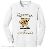 More Espresso Less Depresso Coffee Lover Kids Long Sleeve Shirt thumb 0