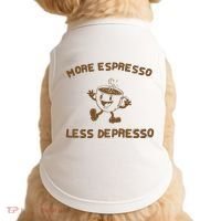 More Espresso Less Depresso Mental Health Doggie Tank thumb 0