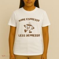 More Espresso Less Depresso Mental Health T-Shirt thumb 4