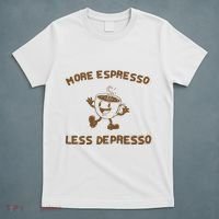 More Espresso Less Depresso Mental Health T-Shirt thumb 5