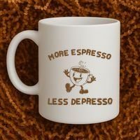 More Espresso Less Depresso Mental Health Coffee Mug thumb 2