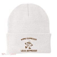 More Espresso Less Depresso Mental Health Beanie thumb 0