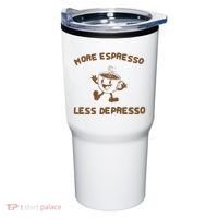 More Espresso Less Depresso Mental Health Tumbler thumb 0