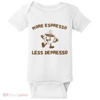 More Espresso Less Depresso Mental Health Baby Bodysuit thumb 0