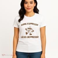 More Espresso Less Depresso Mental Health Women's T-Shirt thumb 4