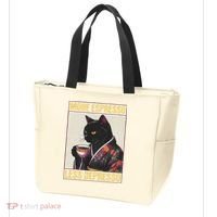 More Espresso Less Depresso Kimono Cat Japanese Tote Bag thumb 3