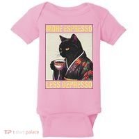 More Espresso Less Depresso Kimono Cat Japanese Baby Bodysuit thumb 0