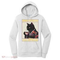 More Espresso Less Depresso Kimono Cat Japanese Women's Hoodie thumb 0