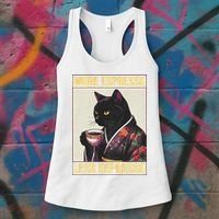 More Espresso Less Depresso Kimono Cat Japanese Women's Tank Top thumb 3